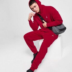 Jordan Nike Mens Brooklyn Tracksuit Track Suit Pants Joggers Hoodie 2XL XXL Red
